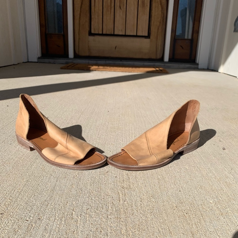 Free People Sandal natural color leather